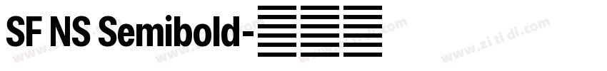 SF NS Semibold字体转换